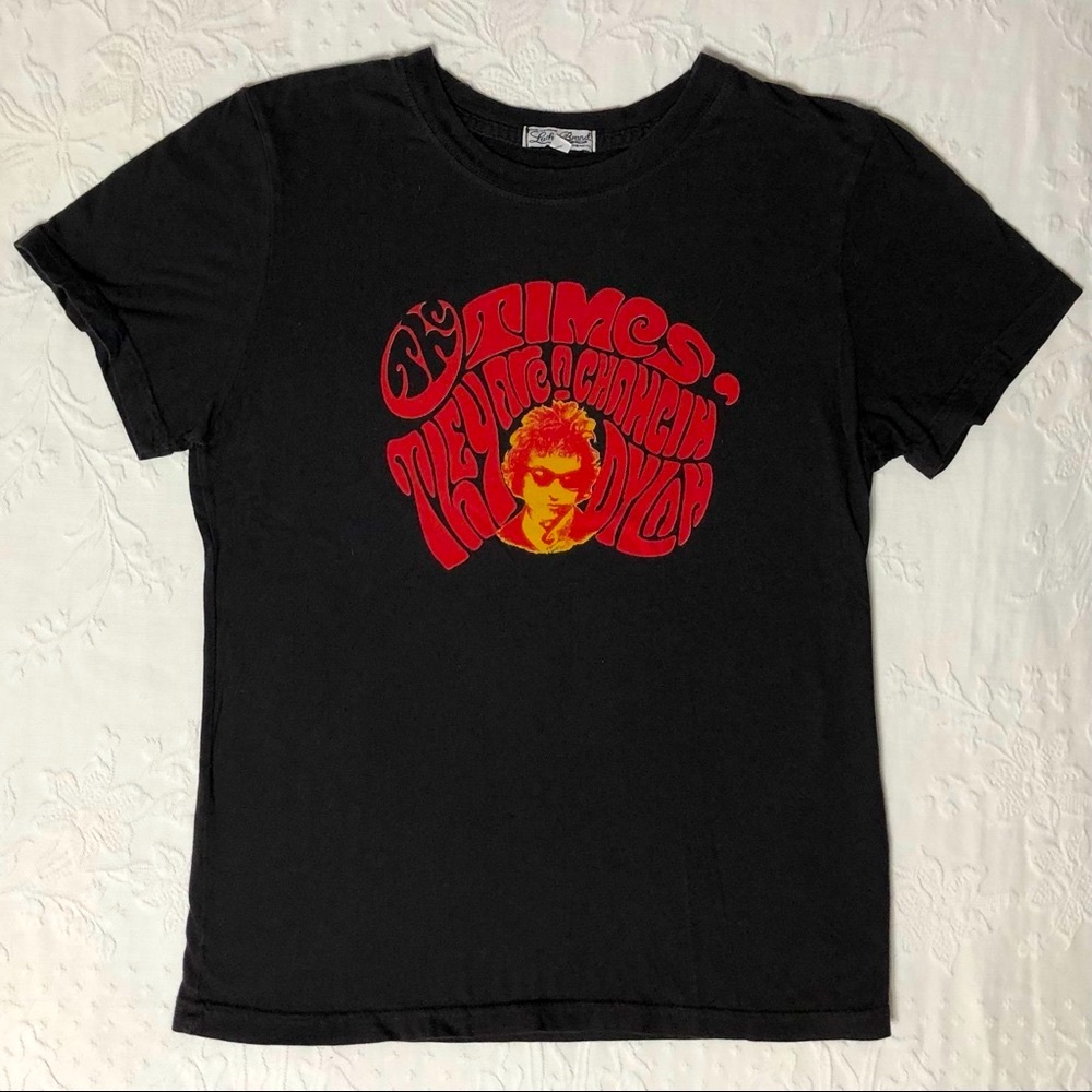 Lucky Brand Tee NWOT Bob Dylan “The Times They Are A Changing” Graphic Top Large